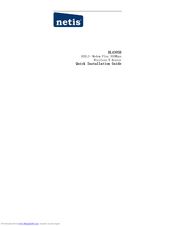 Netis DL4305D Quick Installation Manual