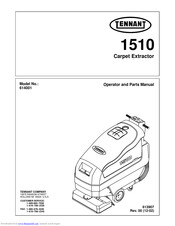 Tennant 1510 Operator And Parts Manual