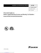 Daikin RPE Manual