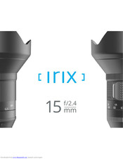 Irix 15 mm f/2.4 User Manual