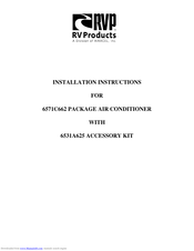 RV Products 6571C662 Installation Instructions Manual