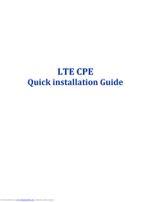 Gemtek Systems WLTMS-110_384041 Quick Installation Manual
