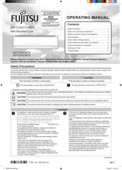Fujitsu ASTG34CMTB Operating Manual