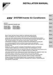 Daikin FXUQ125MAV1 Installation Manual