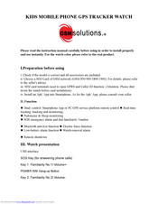 GSMsolutions KidsGPS Instruction Manual