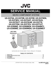 JVC CA-UXG395 Service Manual