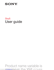 Sony Xperia V User Manual