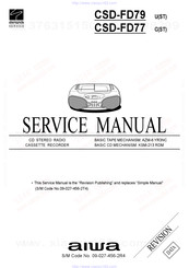 Aiwa CSD-FD79UST Service Manual