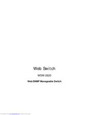 Planet WSW-2620 Manual