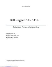 Dell P46G002 Setup And Features Information