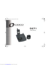 Cidco Communications D271 User Manual