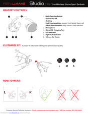 RevJams STUDIO TWS Manual