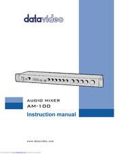 Datavideo AM-100 Instruction Manual