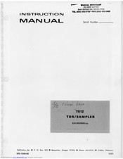 Tektronix 7S12 Instruction Manual