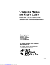 Ocean Optics CHEM2000-UV-VIS Operating Manual And User Manual