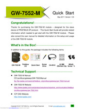 ICP DAS USA GW-7552-M Quick Start