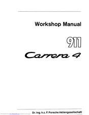 Porsche Carrera 4 911 1989 Workshop Manual