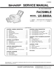 Sharp UX-B800A Service Manual
