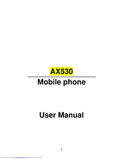 LG ax530 User Manual