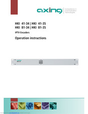 axing HKI 41-34 Operation Instructions Manual