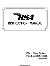 BSA D7 Instruction Manual