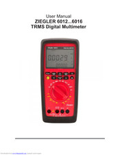 Ziegler 6012 User Manual