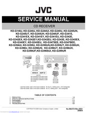 JVC KD-G342EX Service Manual
