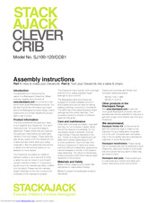 Stackajack SJ100-120/CCB1 Assembly Instructions Manual