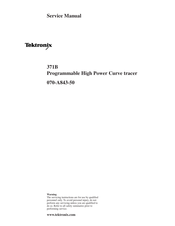 Tektronix 371B Service Manual