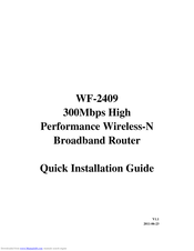 Netis WF-2409B Quick Installation Manual