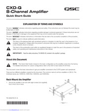 QSC CXD-Q Quick Start Manual
