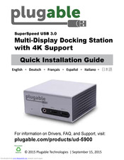 Plugable UD-5900 Quick Installation Manual