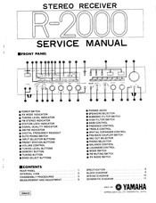 Yamaha R-2000 Service Manual