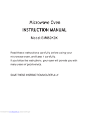 EUT EM059K9X Instruction Manual