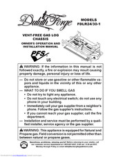 Duluth Forge FDLR24-1 Owner's Operation And Installation Manual
