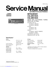 Mitsubishi Electric CQ-JB3160A Service Manual