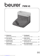 Beurer FWM 45 Instructions For Use Manual