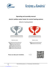 Elterm redline ashz Operating And Assembly Manual