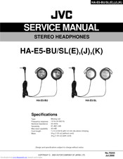 Jvc HA-E5-BU Service Manual