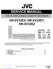 JVC HR-XV32EZ Service Manual
