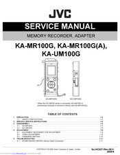 JVC KA-MR100G Service Manual