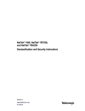 Tektronix NetTek Y400 Declassification And Security Instructions