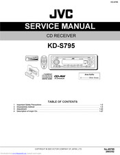 JVC KD-S795 Service Manual