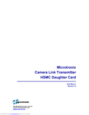 MICROTRONIX HSMC Daughter Card User Manual
