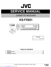 JVC KS-FX921 Service Manual