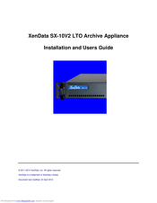 XenData SX-10V2 Installation And User Manual