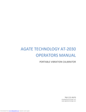 AGATE TECHNOLOGY AT-2030 Operator's Manual