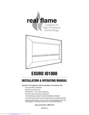 Real Flame EXURO IO1000 Installation & Operating Manual