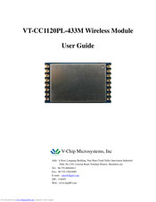 V-Chip Microsystems VT-CC1120PL-433M User Manual