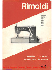 Rimoldi 268 Instruction Handbook Manual